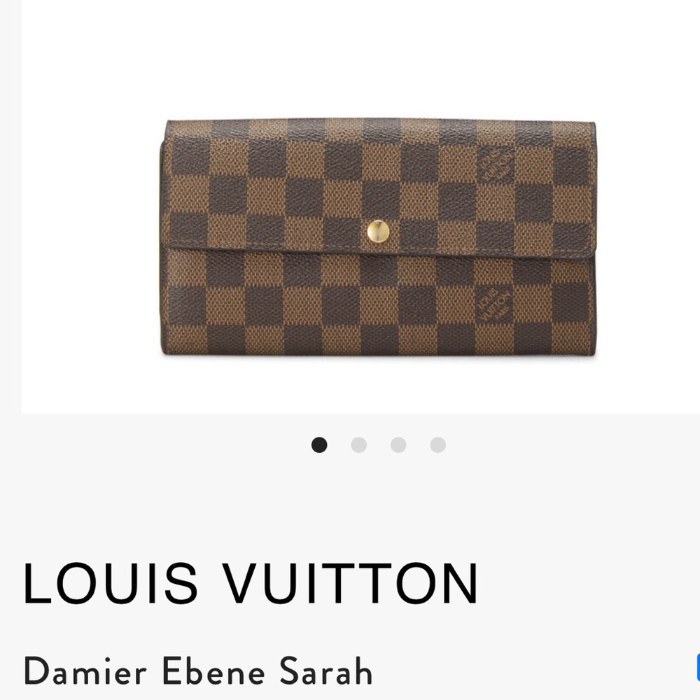 Louis Vuitton Damier Ebene Sarah wallet